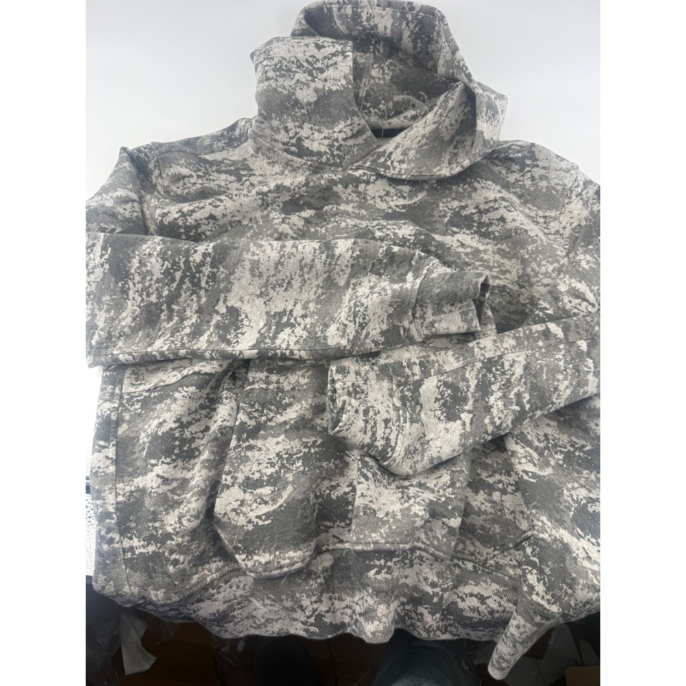 YPB neoKNIT MAX Hoodie Abercrombie Grey Digital Camo Sweatshirt Mens Medium